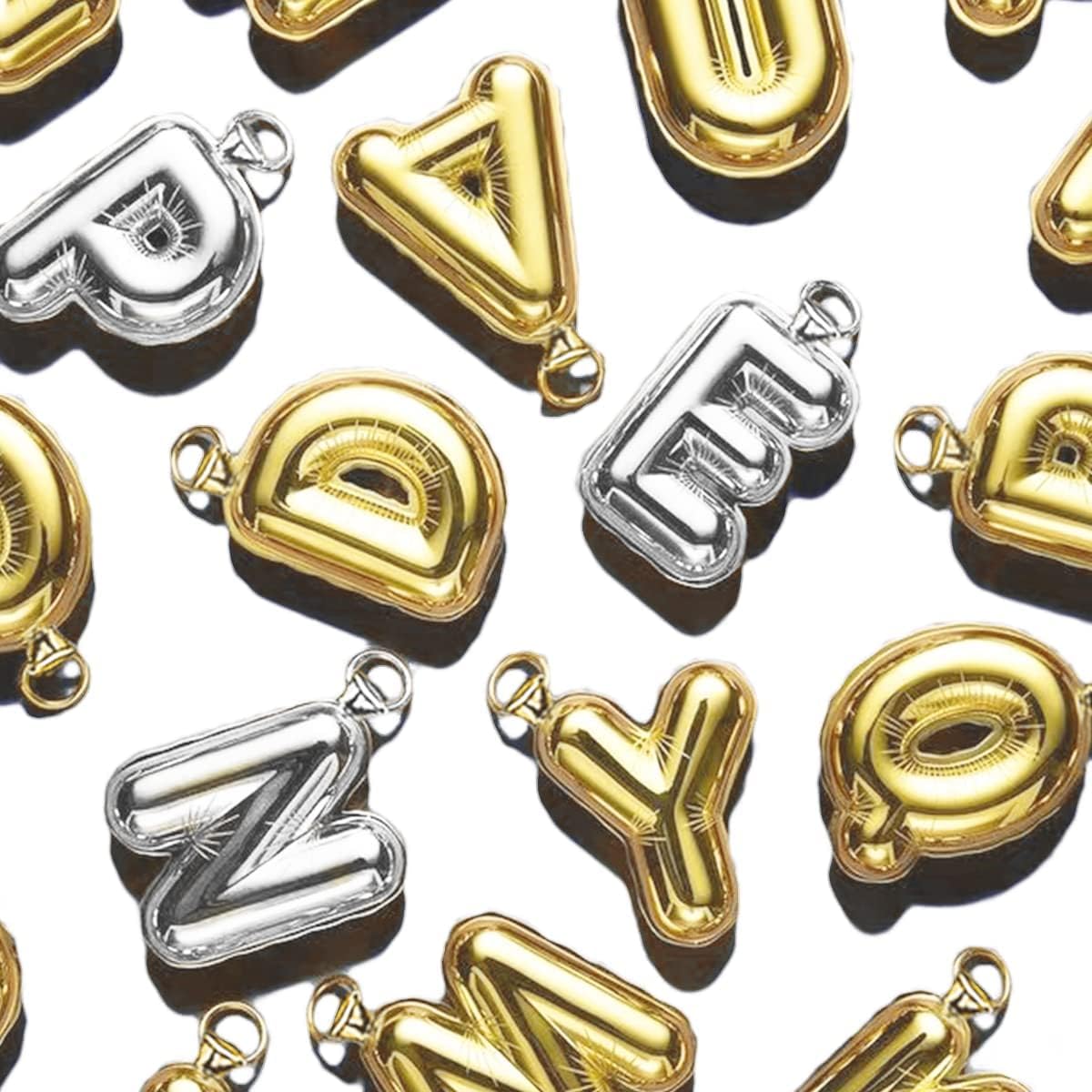 Personalize CAT Collar Charm Brass Balloon Initials/Number Shape