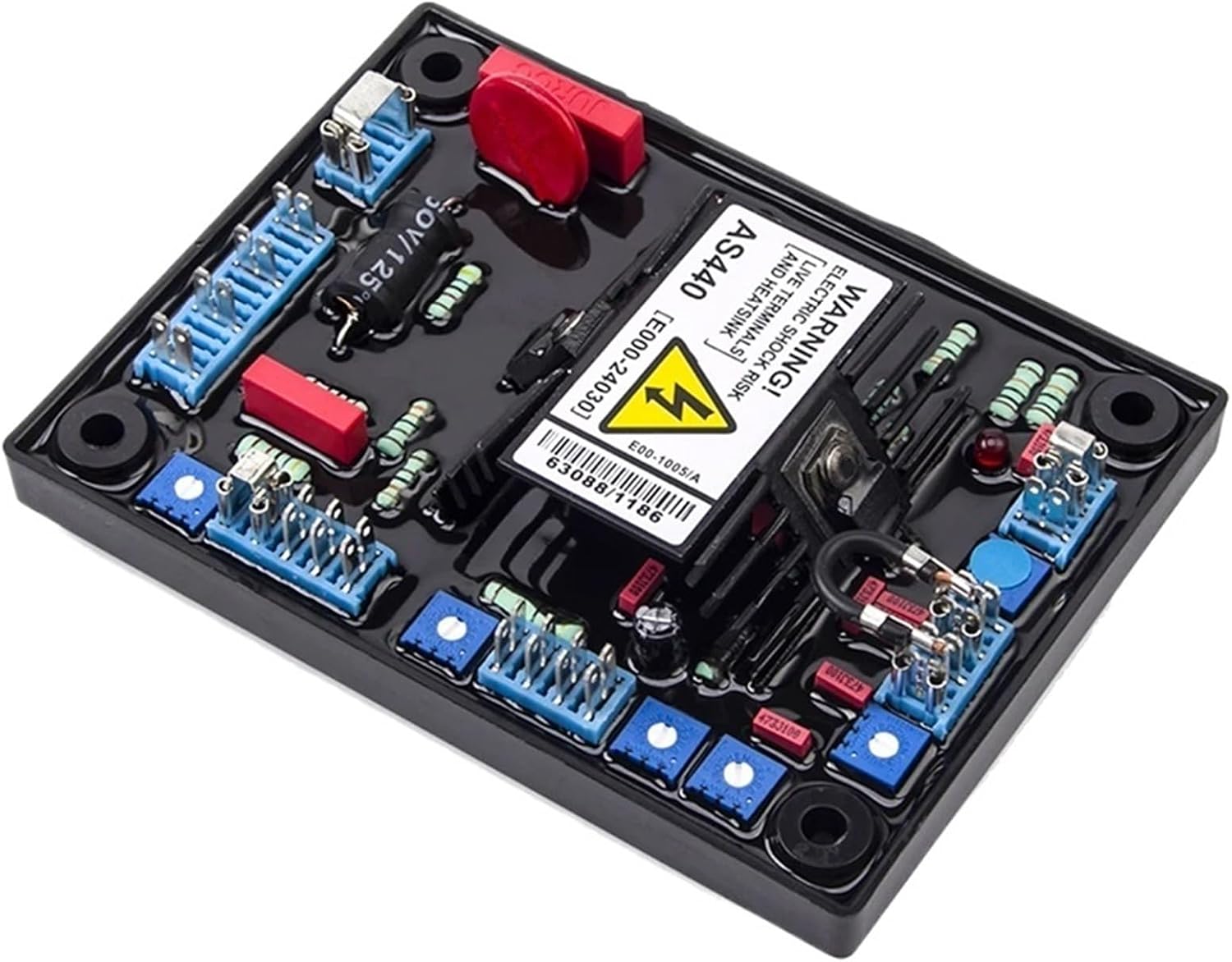 1pcs AS440 Red AVR Automatic Voltage Regulator Stabilizer Control Panel Generator Brushless Alternator Parts