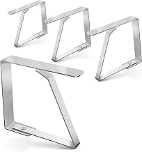 Balinco Set of 4 Table Cloth Clips, Premium Stainless Steel Heavy Duty Anti-Rust Tablecloth Clips Table Cloth Clips Table Cloth Clips