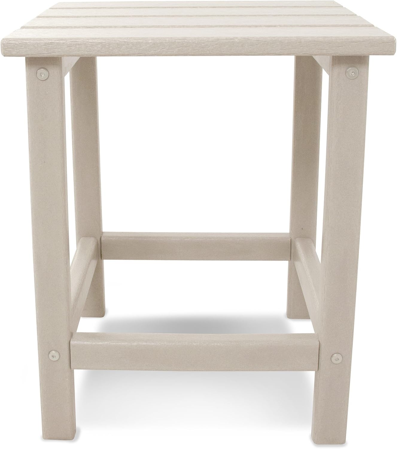 POLYWOOD ECT18GY Long Island Side Table, 18-Inch, Slate Grey : Patio Side Tables : Patio, Lawn & Garden