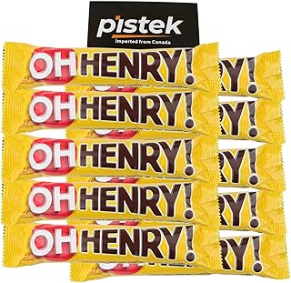 Oh Henry! Chocolatey Candy Bars, 2.05 oz/58g, Pack of 10, Shipped from Canada