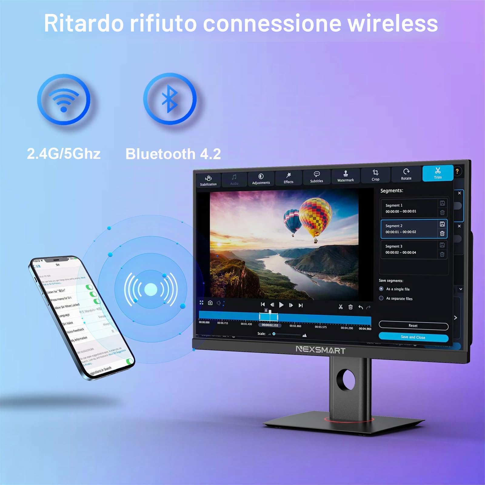 Computer desktop all-in-one da 23,8 pollici con Core i7-4785T Computer all-in-one 8 GB di RAM 512 GB SSD Supporto Dual Band WiFi Blutooth 4.2 Mouse e tastiera cablati Nero (schermo non touch)