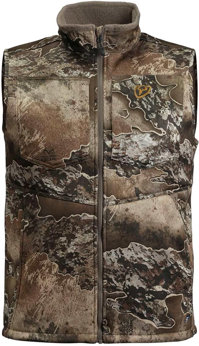 BLOCKER OUTDOORS Shield Series Sherpa Lined Hunting Vest – Warm, Quiet, Odor-Control, Water-Repellent