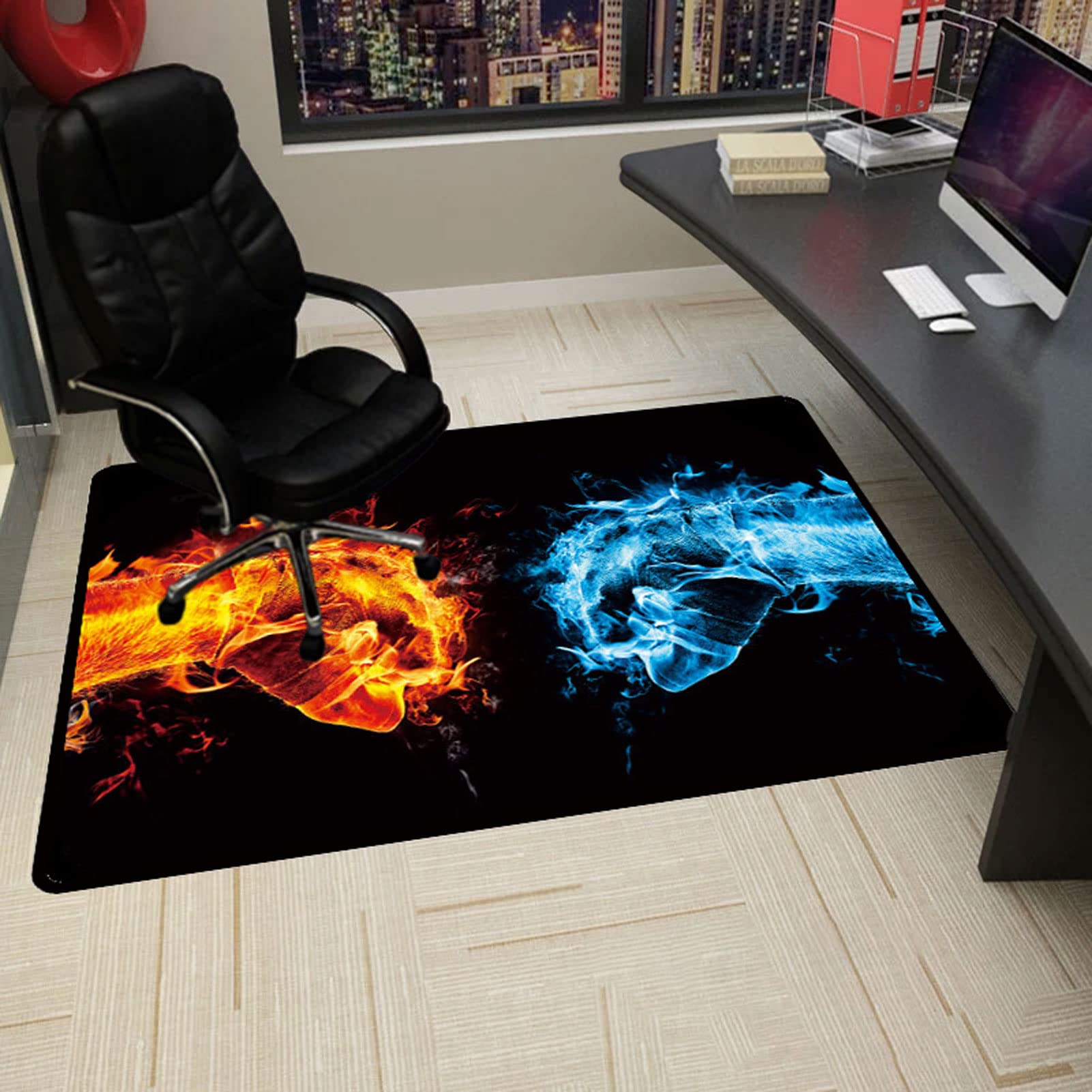 QBYRSSS Transparent Table Cover Protector Office Chair Mat for Hardwood Floor 90x120CM Multi Purpose Desk Chair Mat for Rolling Chairs Protects Floors and Provides Smooth Rolling Experience