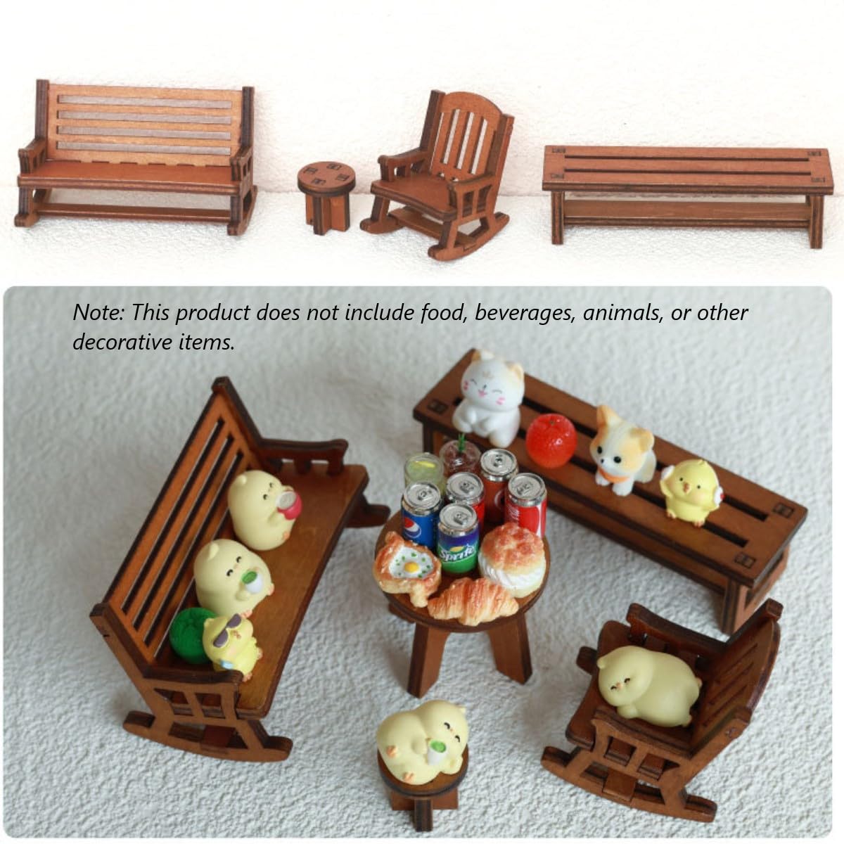 KARLOR Miniature Wooden Furniture Set - Image 3
