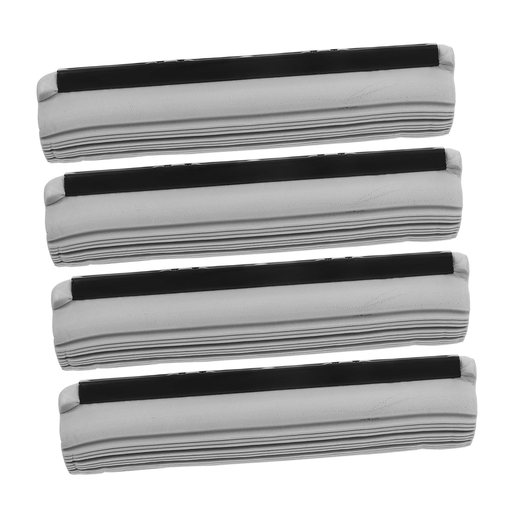 4ensembles Têtes de Rechange pour Balai à Franges Éponge Pva Super Absorbante Lot de Têtes de Balai pour Nettoyage des Sols Éponge Essorable pour Usage Domestique