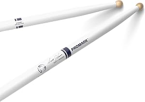 ProMark Scott Johnson Painted White Hickory Drumstick, Wood Tip