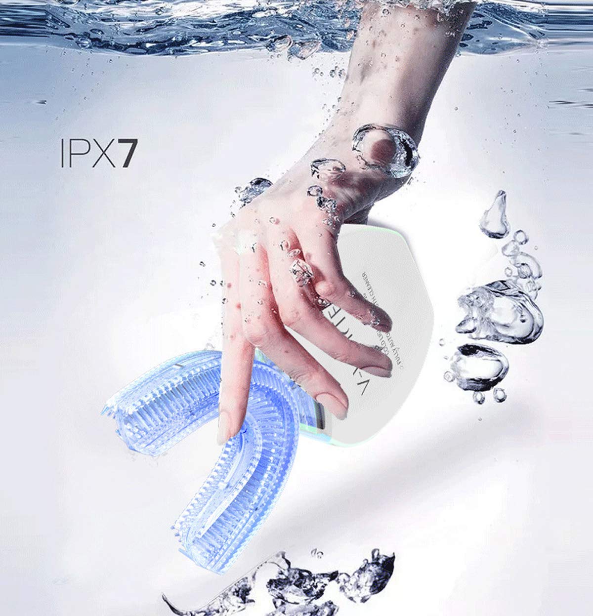 Cepillo de dientes ultrasónico, cepillo de dientes automático, blanqueamiento dental sónico con temporizador, cepillo de dientes eléctrico ultrasónico de 360° para adultos, carga inalámbrica (mujer)