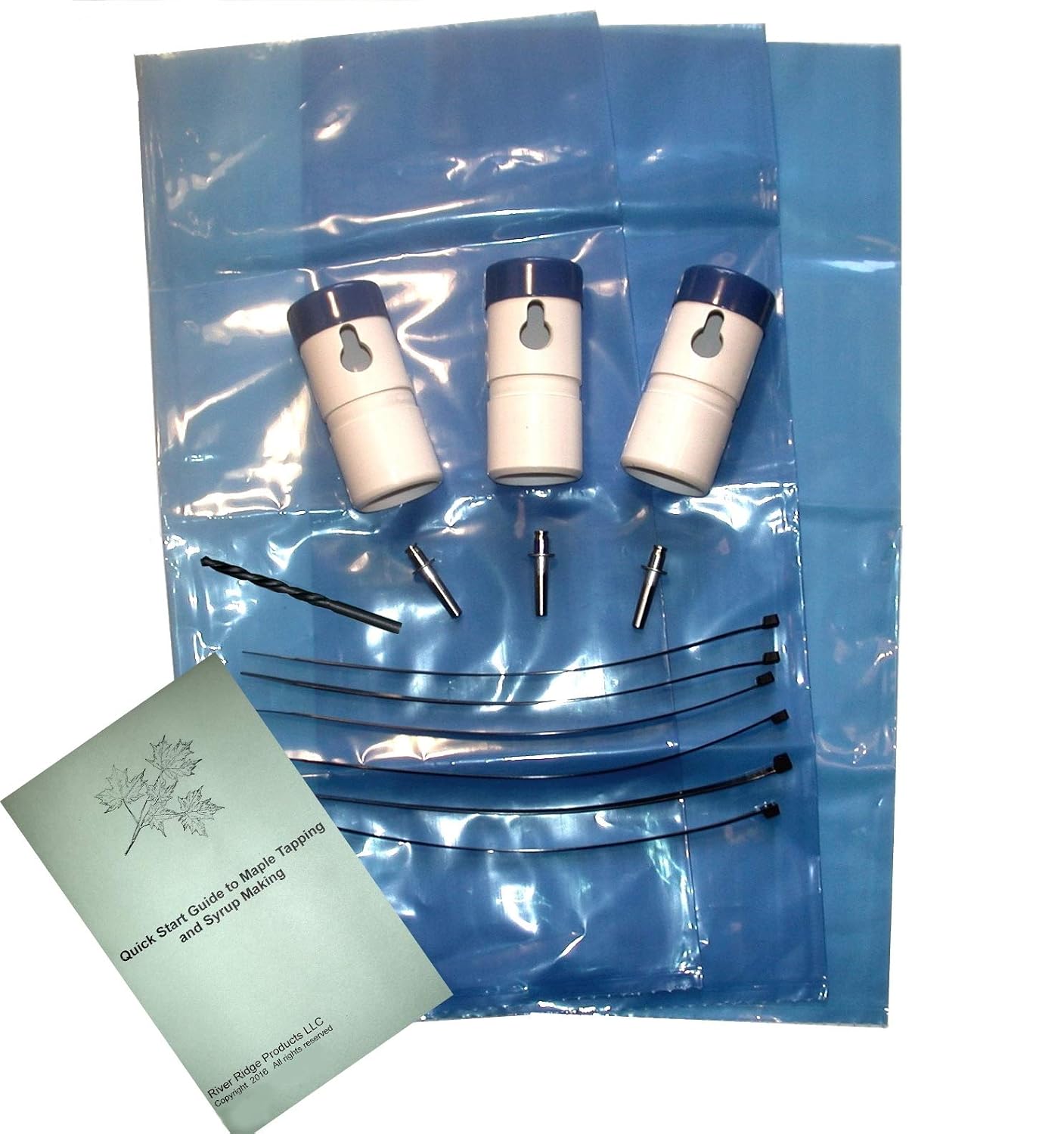 Maple Syrup Tapping Kit Trial Size with EZ Sap Sack Holders and Sap