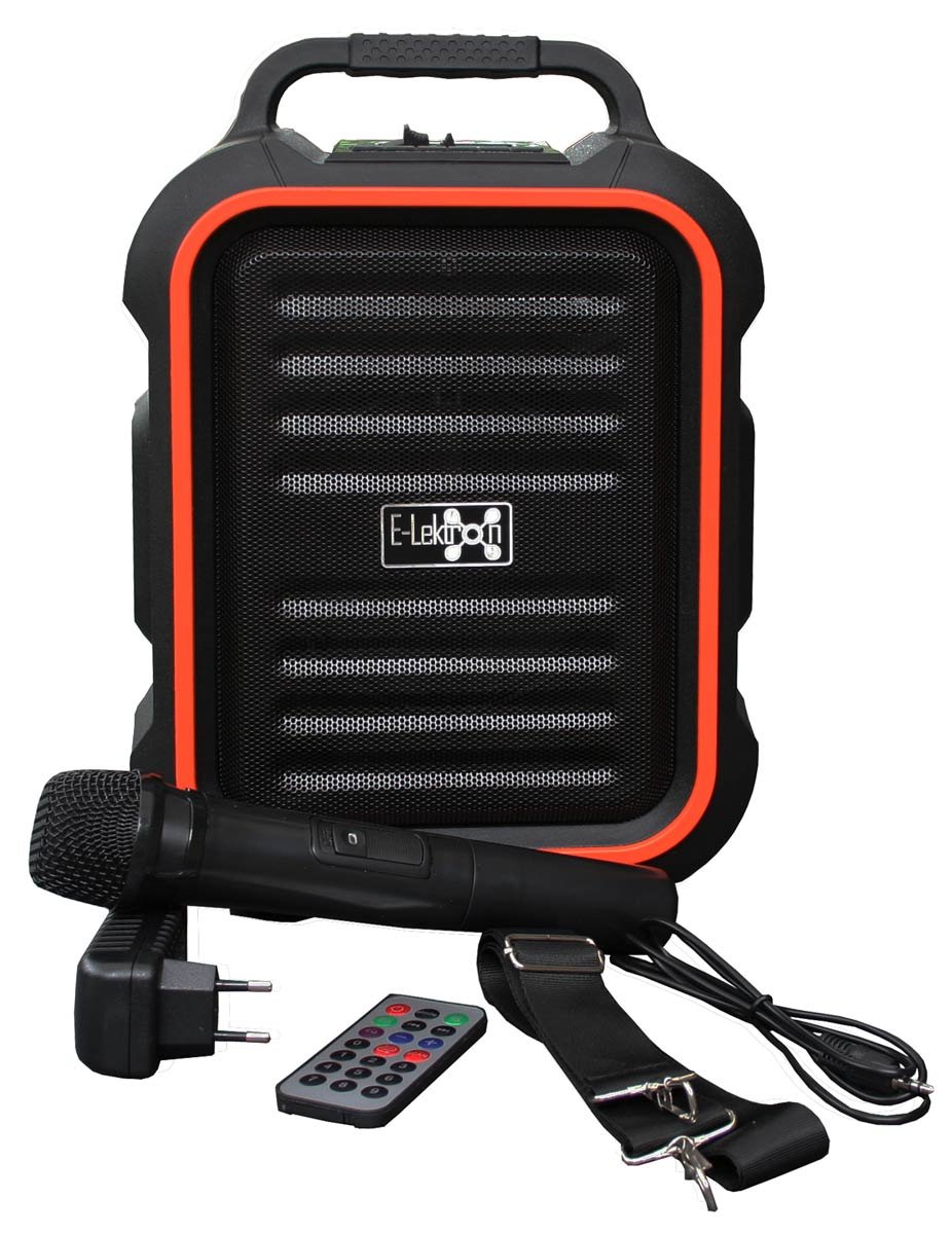 E-Lektron EL16-P tragbare Soundanlage USB/Bluetooth PA Soundsystem mit Mikrofon Sprachverstärker