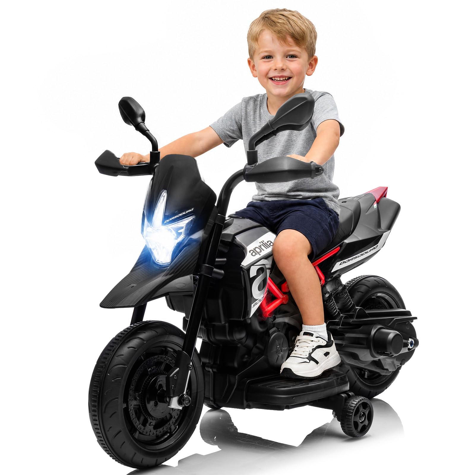 6V Toddler Electric Dirt Bike Motorcycle,Ride on Toy for Kids 3-5