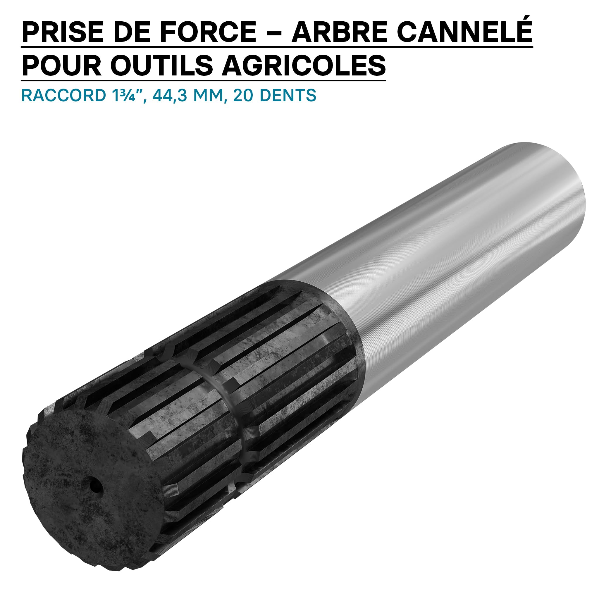 Cardan Tracteur Agricole Arbre De Transmission B1 300mm - Prise De Force  Agricole 6 Cannelures - Acier Haute Résistance Arbre Prise De Force