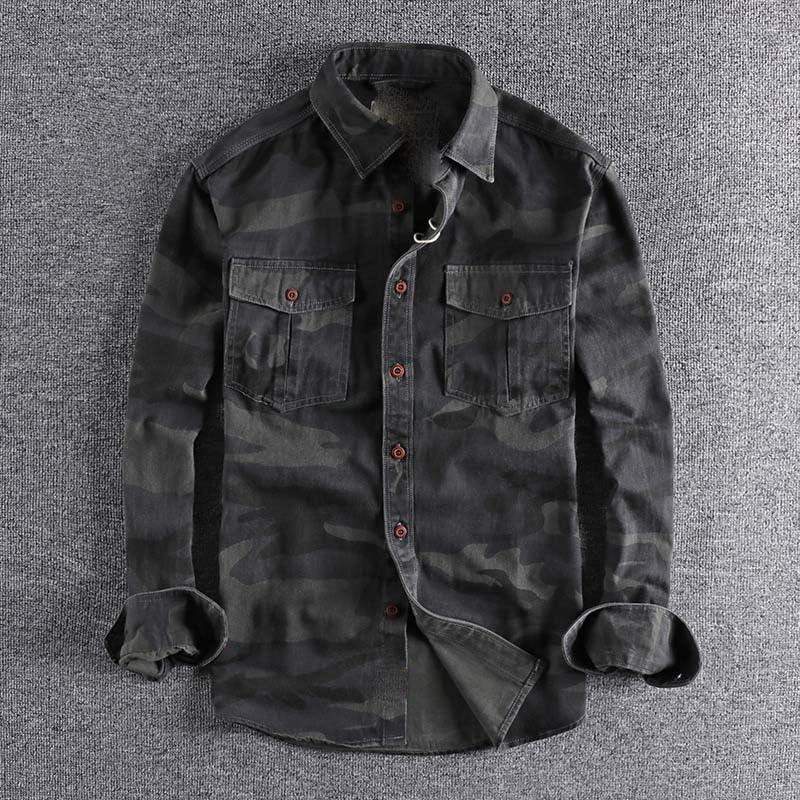 Chemise cargo homme anti déchirure manches longues pour randonnée