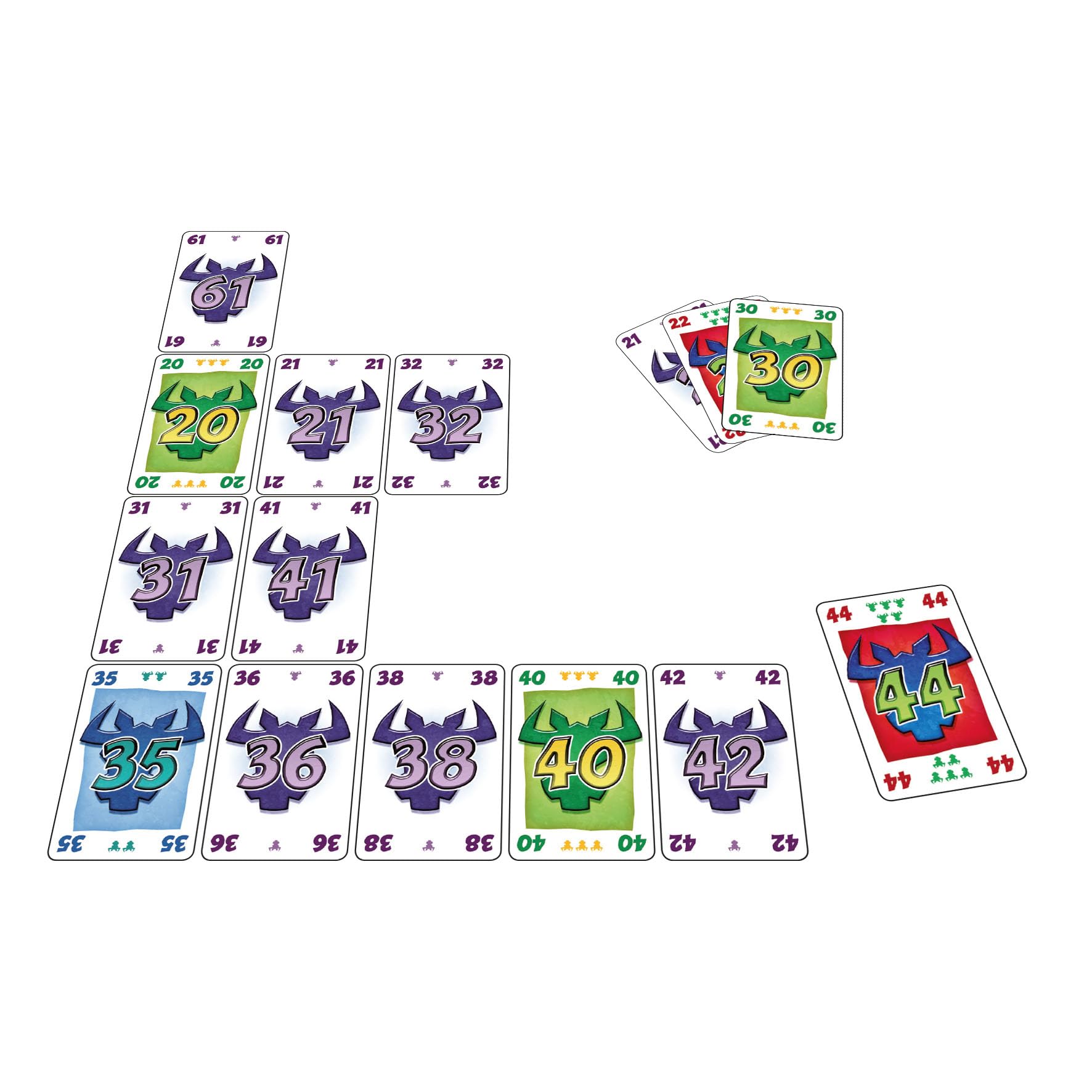 GIGAMIC - 6 Qui prend ! - Jeux de société - Jeux de cartes dès 8 ans - Jeu d'ambiance pour enfant, famille et amis - Évitez les têtes de bœuf - De 2 à 10 joueurs - 45 Min - Version Française - AMBSIXQ