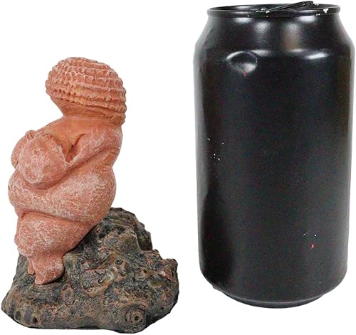 Miniatura 3 de Ebros Madre Diosa Venus de Willendorf Reproducción del Paleolítico Edad de Piedra Período Artefacto Réplica Estatuilla por Oberon Zell Museo