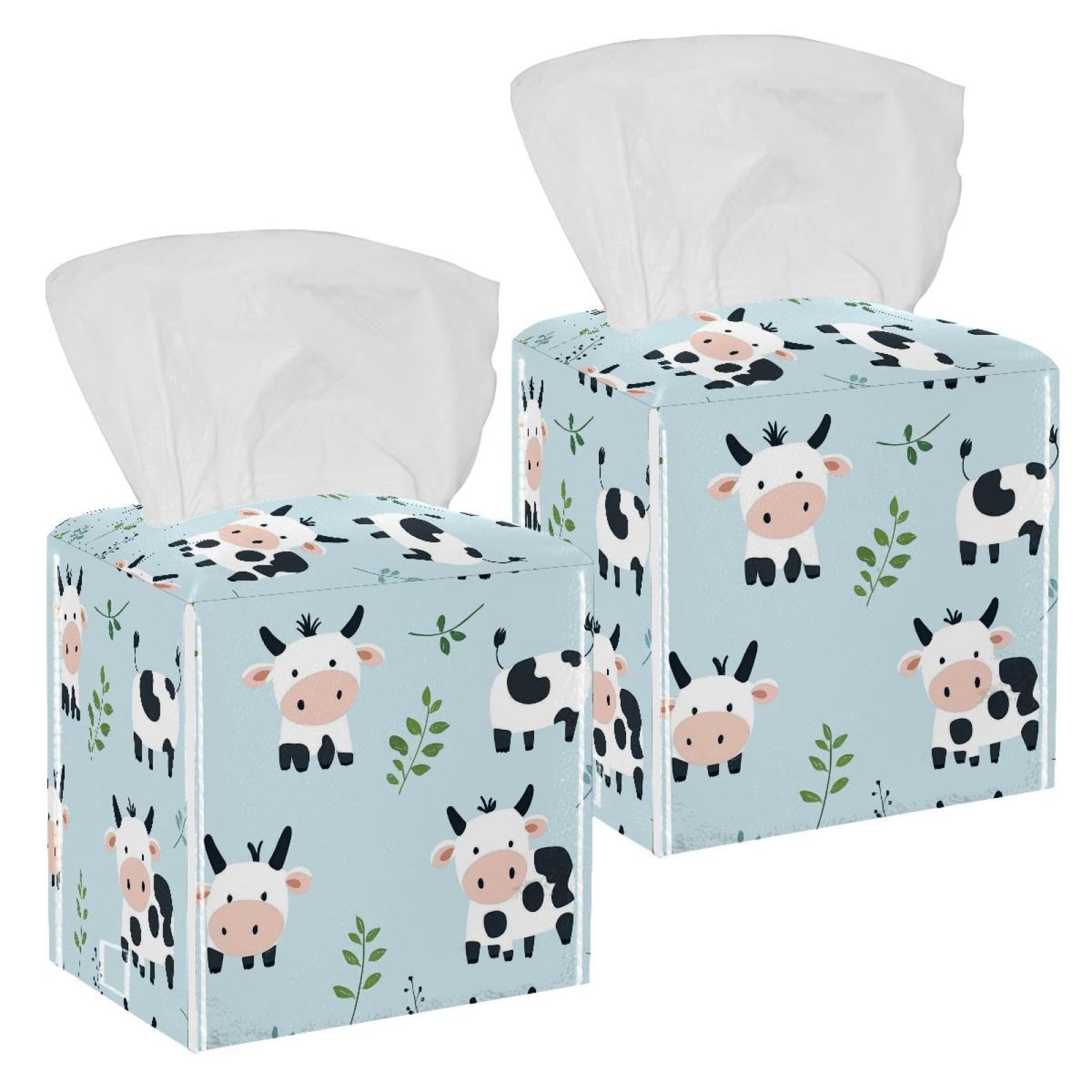 Boîte à mouchoirs en cuir style ferme chic, étui de protection haut de gamme