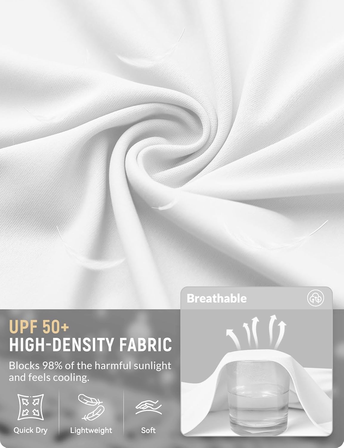 baleaf Women's Tie Front Shrugs UPF50+ Sun Protection Cropped Lightweight Summer Bolero Cardigan 3/4 Sleeve Sun Shawl Tops for Dresses White L - Image 6