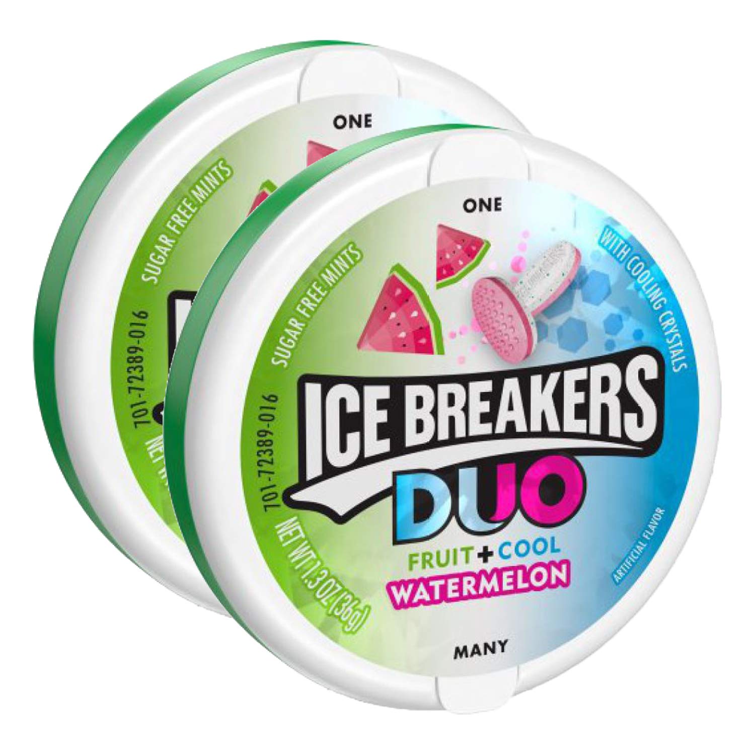 Ice Breakers Duo Fruit + Cool Watermelon, 2 X 36 Gram