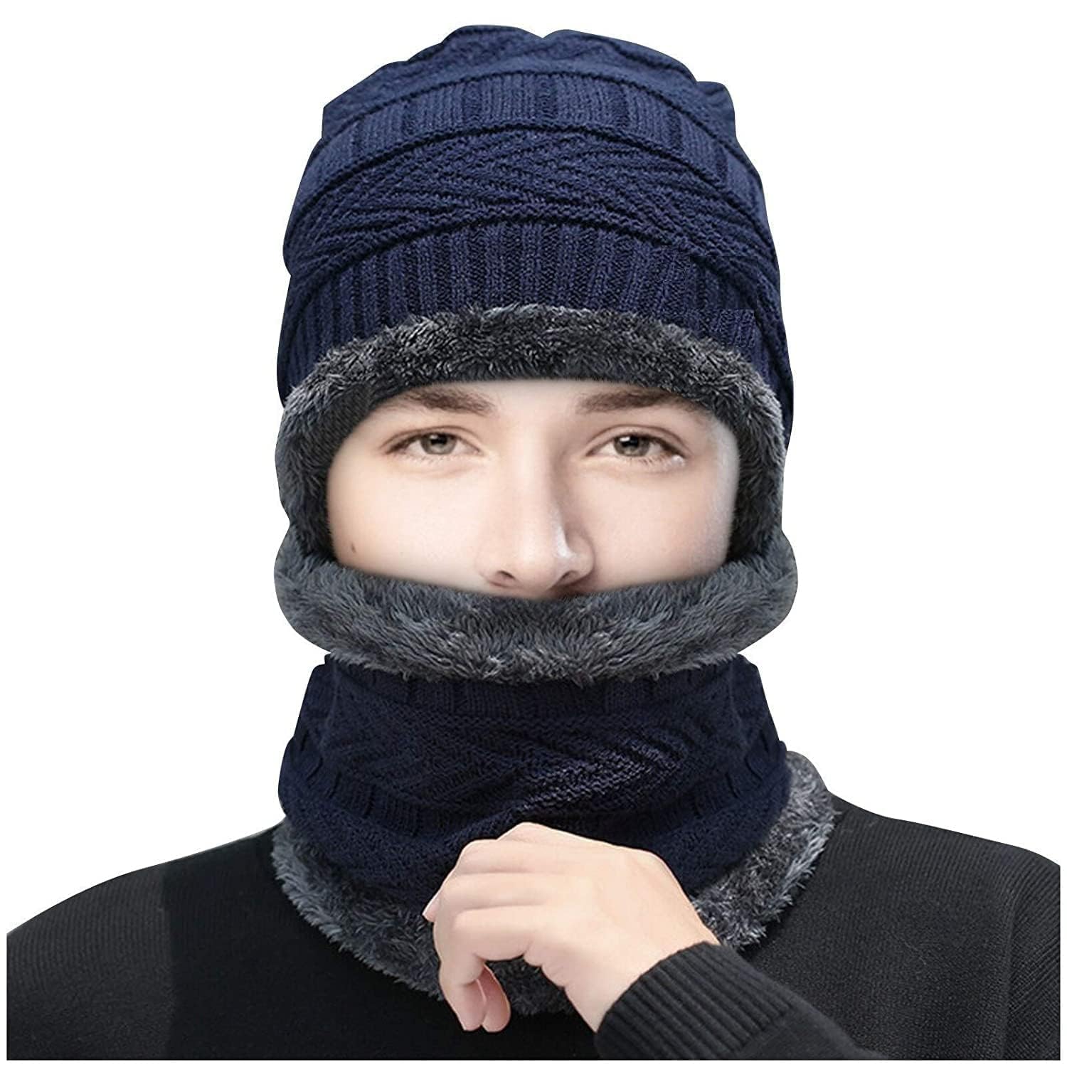 Beeta Muffler & Scarf For Mens & Women – Winter Cap For Men – Men’s Woolen Cap With Neck Muffler – Winter Muffler For Women – Soft Woolen Muffler & Cap For Men & Women-picture-31