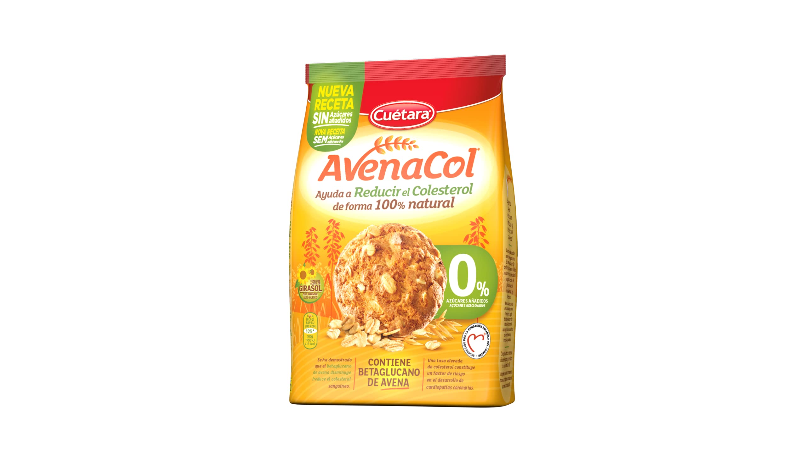 Cuétara Avenacol Rústica 0% Azúcares 250g
