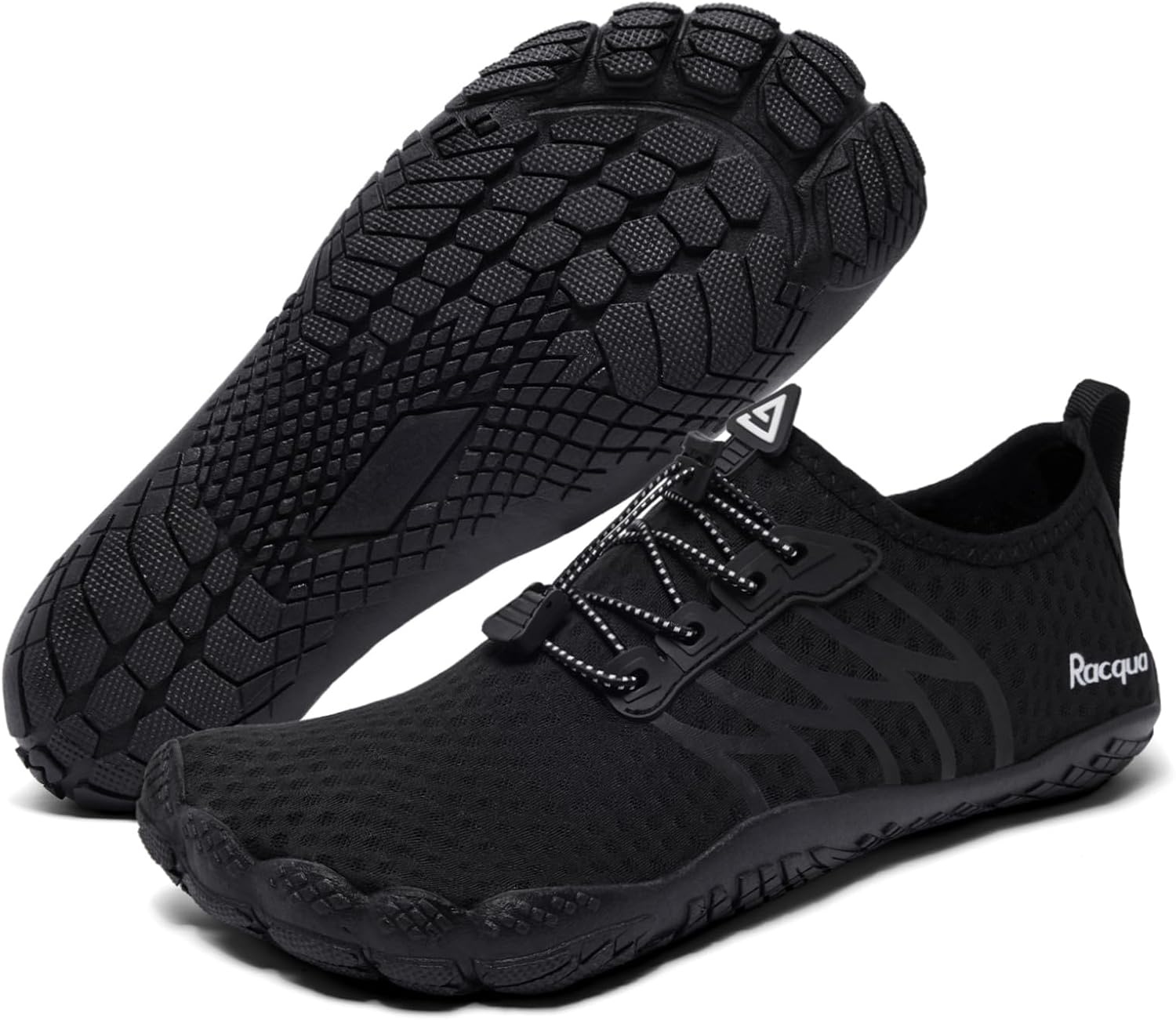 Racqua Water Shoes for Women Men Quick-Dry Barefoot Swim Aqua Shoes