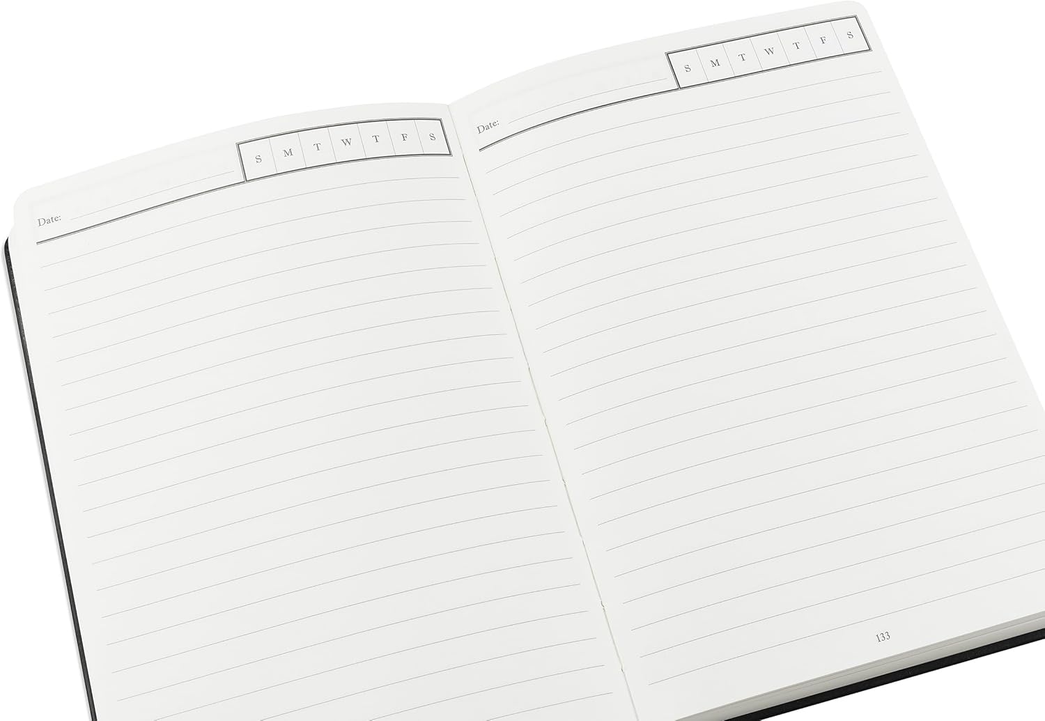 Wykeham's Executive 2026 Undated Daily Journal Planner – Customization Available (Black, 8.5"×5.5")