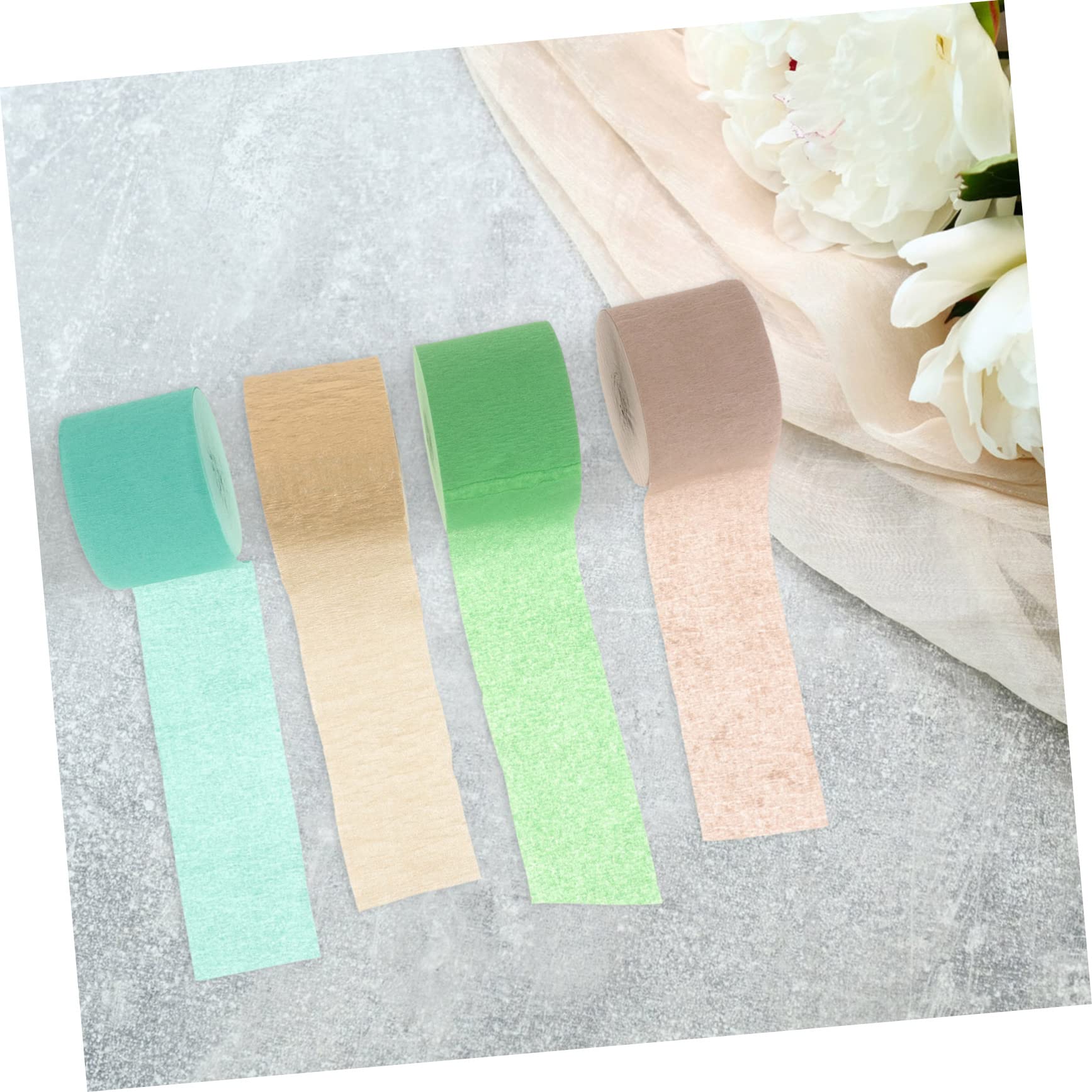 SEWACC 24rouleaux Papier Crépon Pour Décorations De Fête Streamers Pour Et Mariages Accessoires De Décoration Papier Pour Événements Festifs