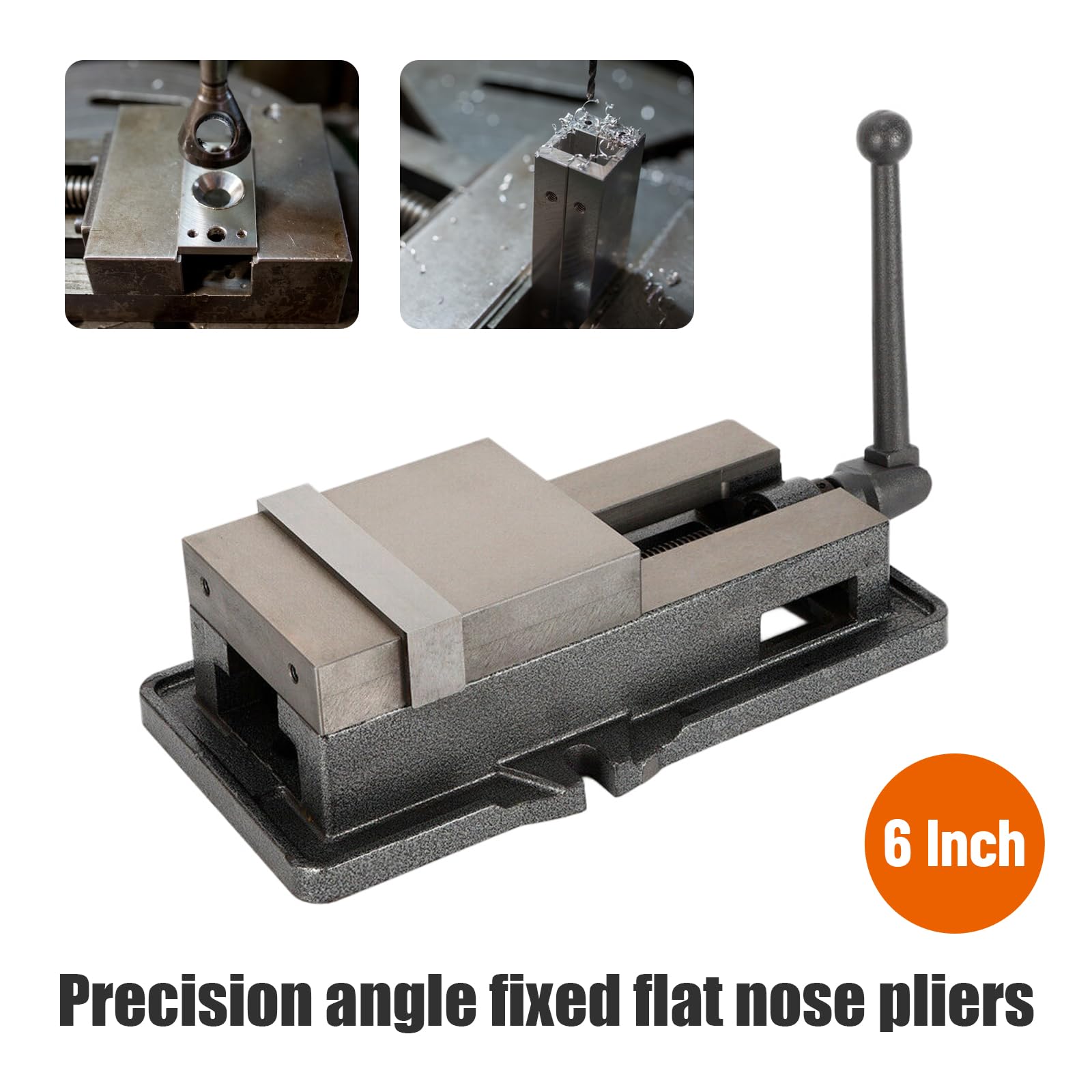 Tornillo de banco de precisión CNC de 6 pulgadas, tornillo de banco de precisión, tornillo de banco de trabajo CNC Clamping Lock Vise Milling Machine Bench Clamp Vice, juego de accesorios