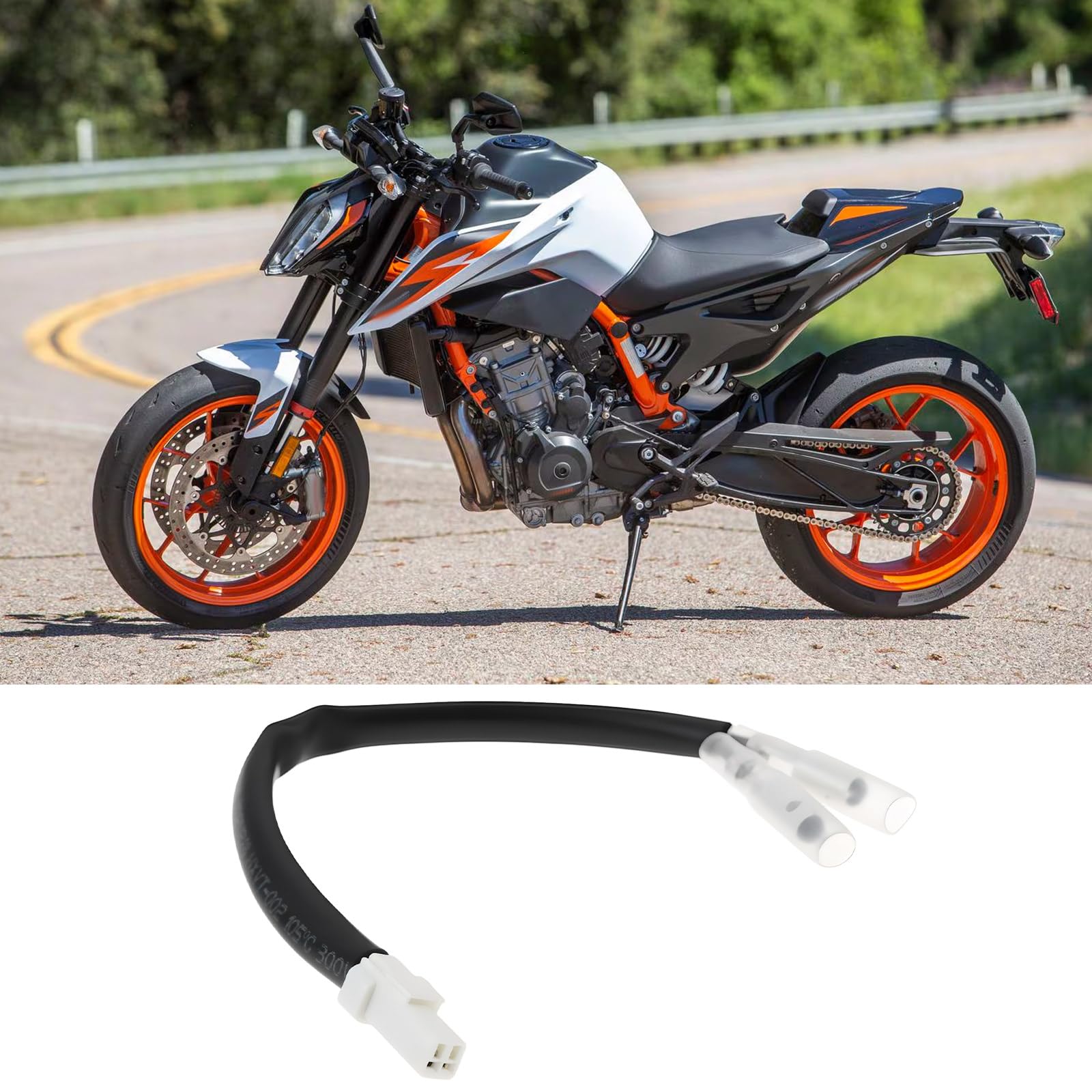 2 Conectores Adaptadores de Cable para Intermitentes LED Mini Compatible con Ducati KTM MV Agusta 2021 890 Chasis