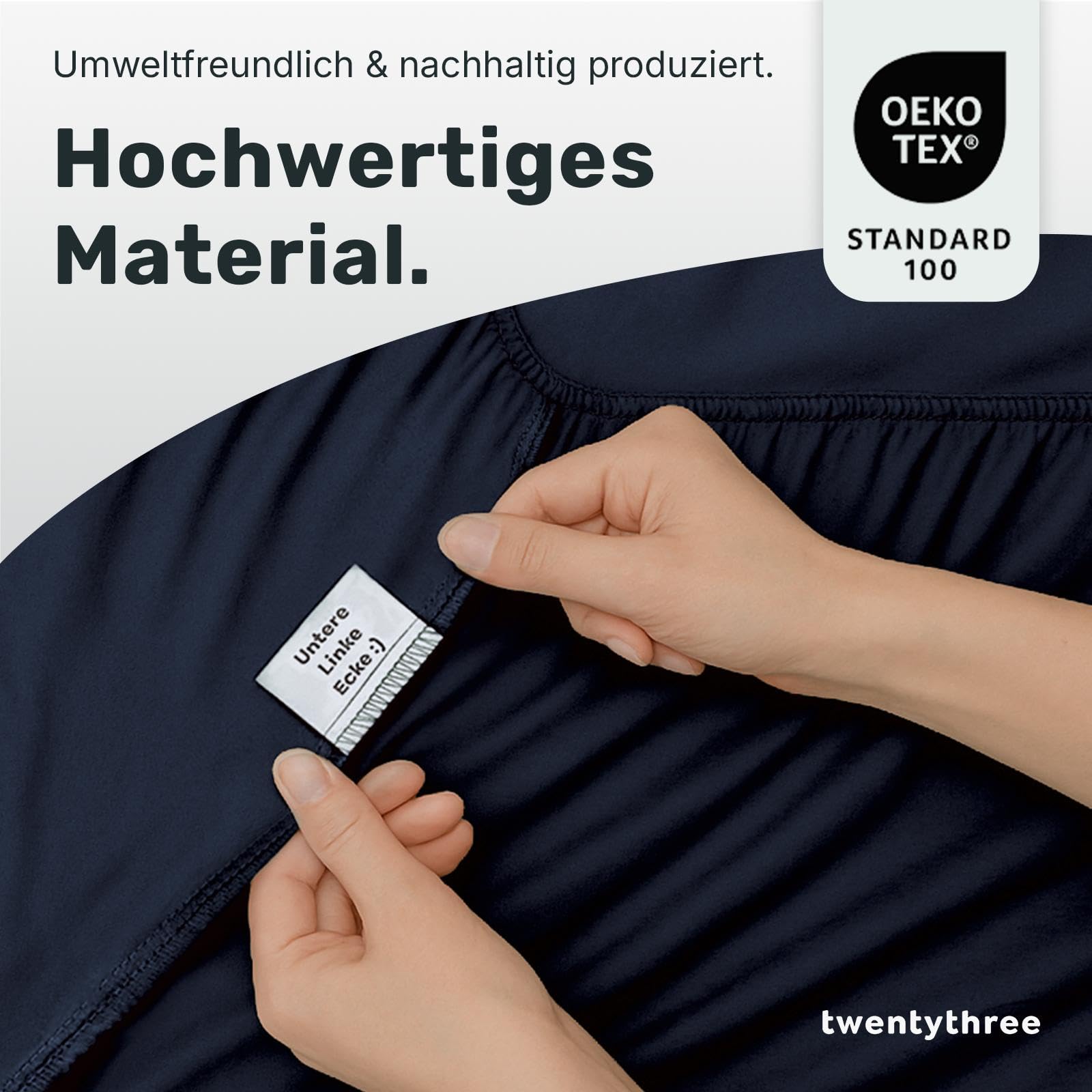 twenty:three® | 100% eucalyptus hoeslaken - 160x200 cm Forest Green - Tencel™ Lyocell - ademend - duurzaam - tot 30 cm hoogte - zomer & winter - elastiek rondom - hoeklabel - mijtvrij