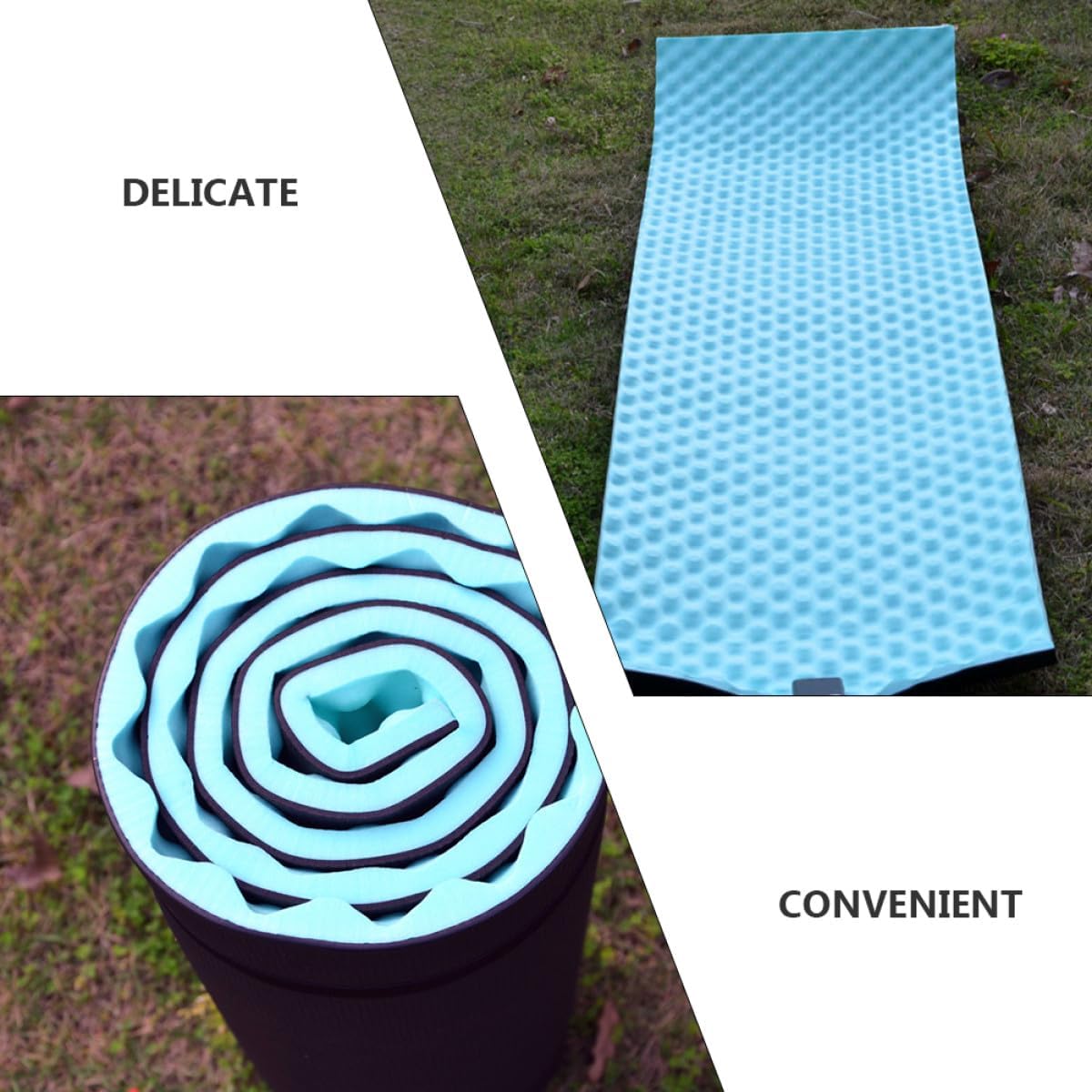 Waterproof Eva Camping Sleeping Pad Cushion 180x50x1.5cm Outdoor Tent Mat for Hiking Picnic Beach Rest