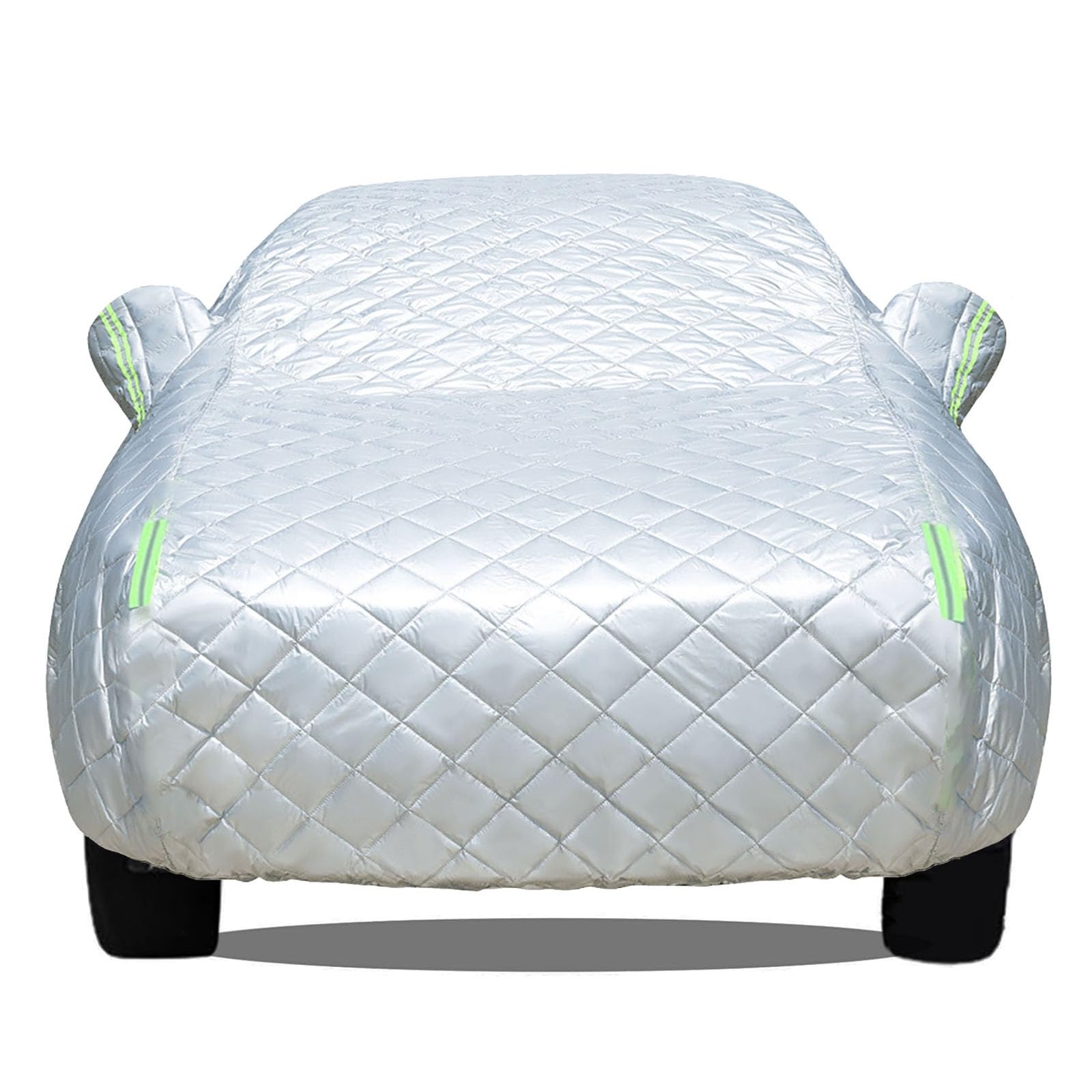 Bâche Voiture Extérieur Anti Grêle pour Citroen C3, Housse de Protection Exterieur Anti-Rayures Anti-grêle Imperméable Respirante Tous Temps Coton épais(Silver,pour Citroen C3)