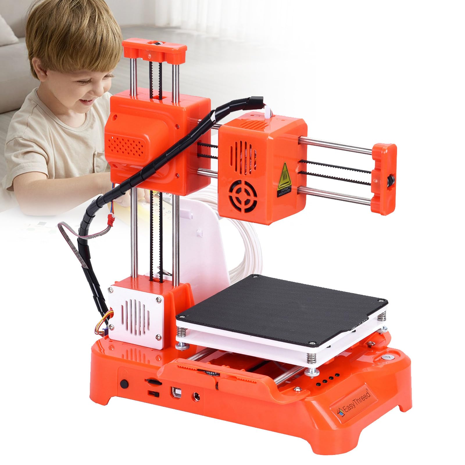 Imprimante jet d'encre de bureau portable, imprimante jet d'encre industrielle automatique, imprimante de bureau de 12,7 mm pour l'impression de codes QR sur les bouchons de bouteilles à surface