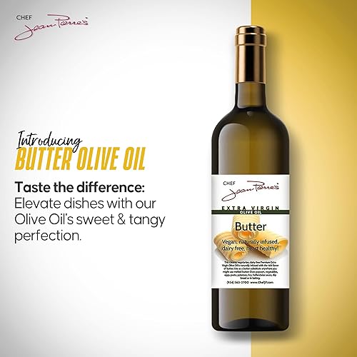 Miniatura 2 de Chef Jean Pierre's Butter Aceite de oliva  Infundido de forma natural, botella de vidrio de 25 onzas  Eleva tus platos con una ráfaga de
