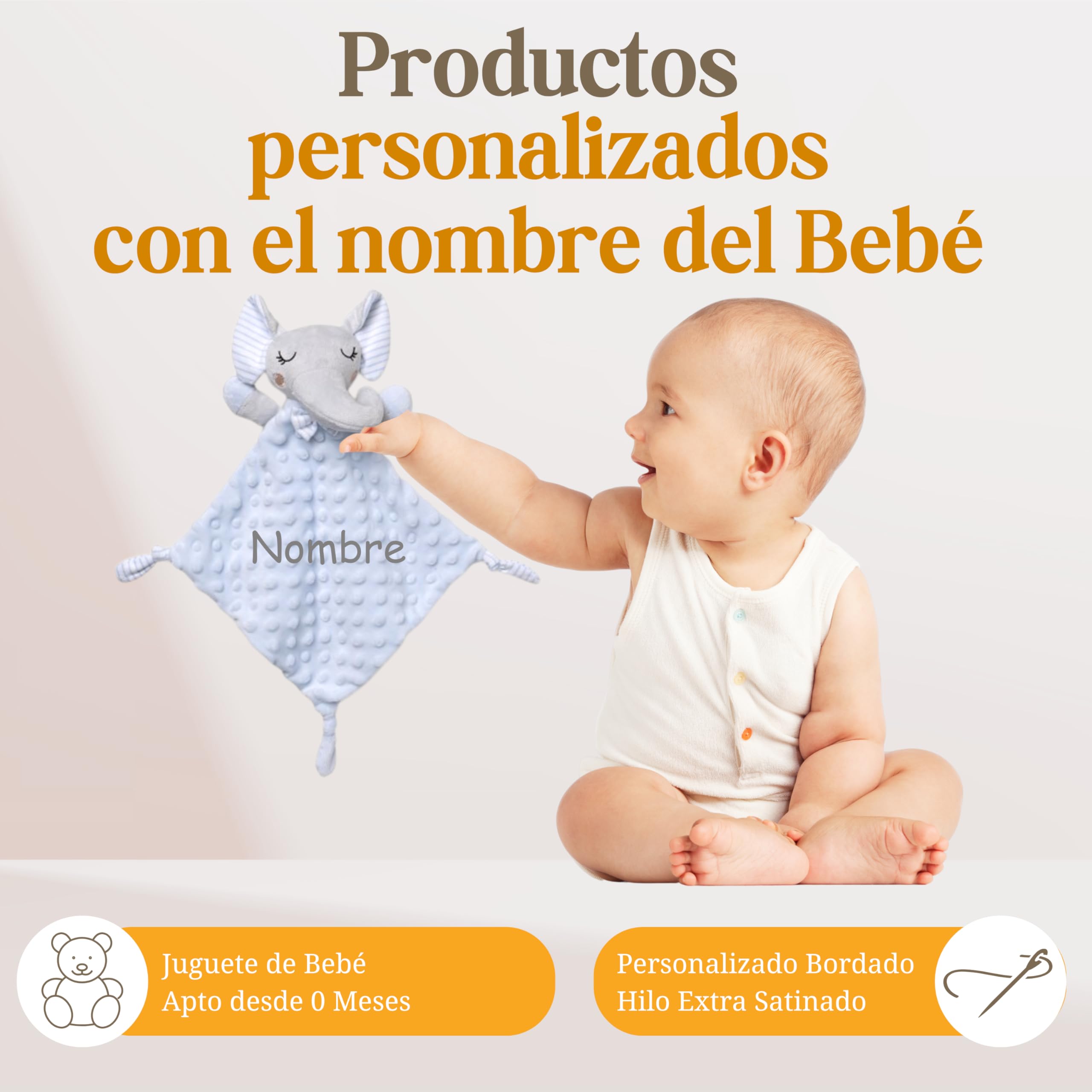 Canastilla Bebé Recién Nacido Naay, Capa de Baño (Rosa) | Canastilla personalizada con capa de baño, dou dou, set de aseo y cepillo y peine personalizados con nombre