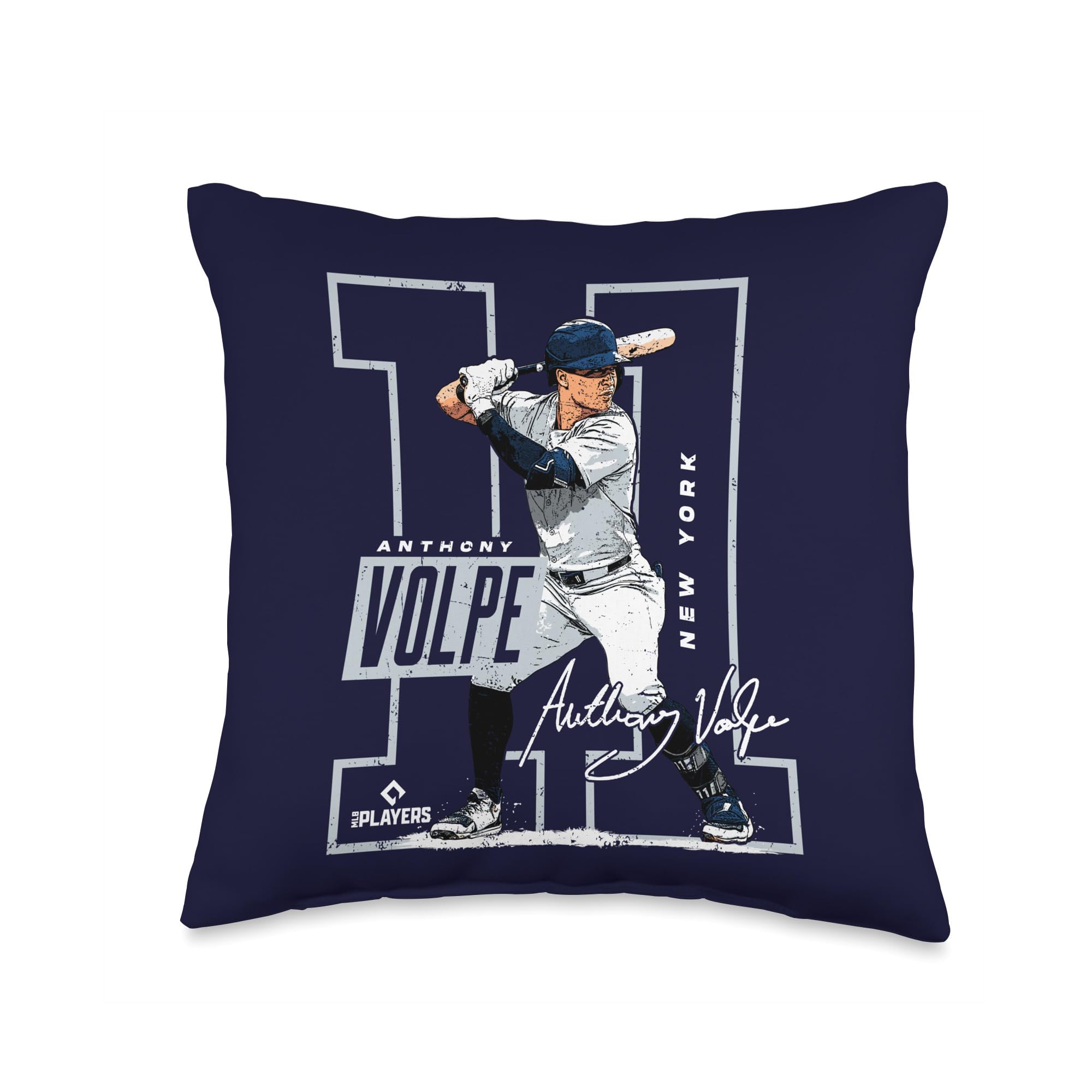 Anthony Volpe New York Y MLB Baseball Players MLBAVO202M Throw Pillow