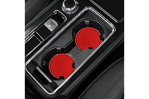 Vibrant Red Car Coasters: Enhance Your Ride with Style and Protection