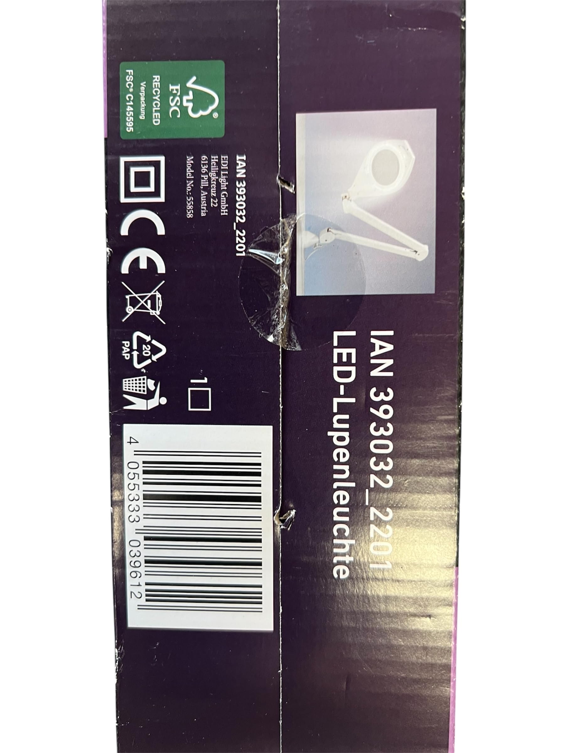 LED Lupenleuchte, Arbeitsplatzlampe, Vergrößerungslampe