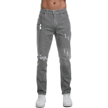 Boncun Slim Fit Jeans for Men | Stretch Denim Pants with Tapered Leg | Comfortable