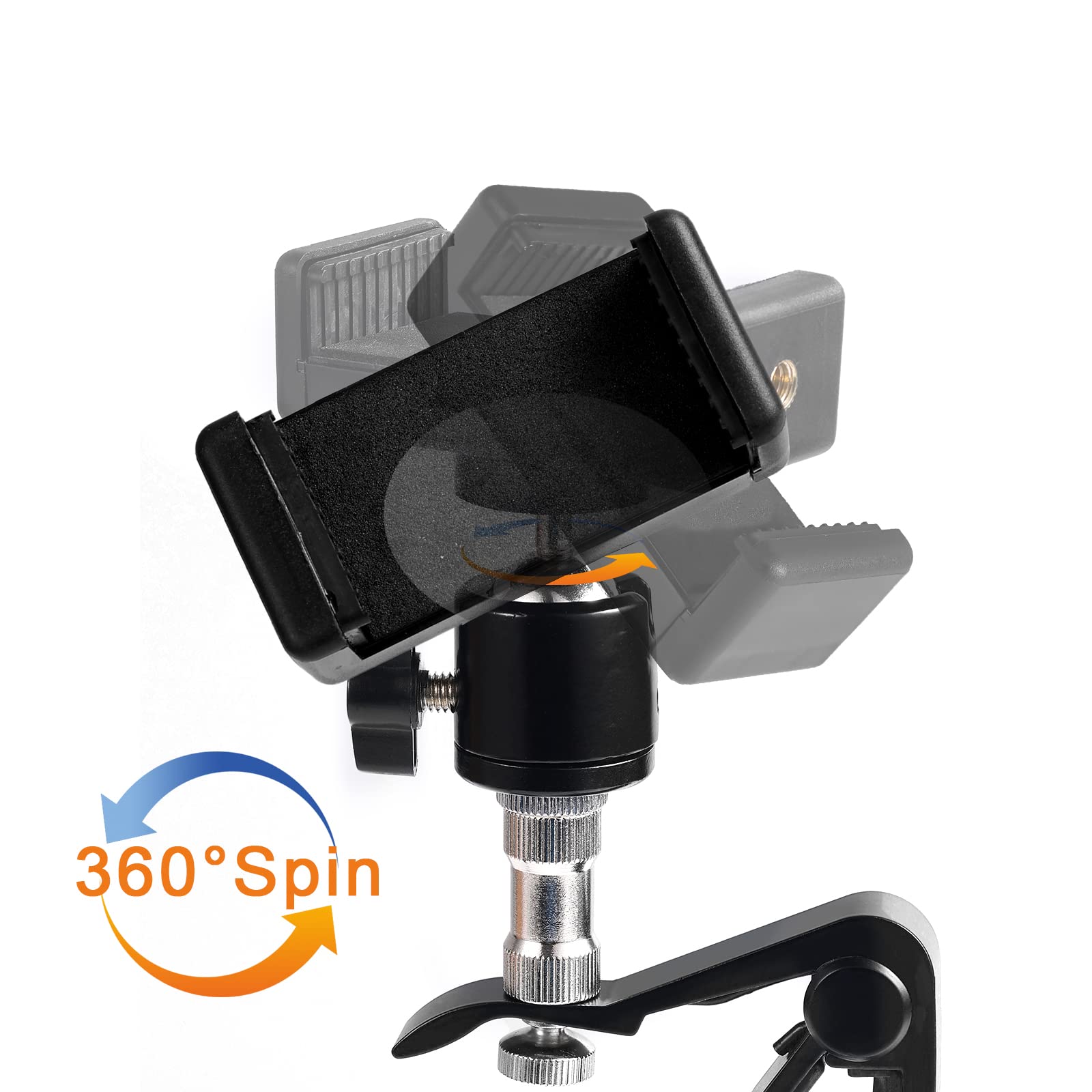 Smart-Po Capotasto Per Smartphone - Supporto Regolabile Per Chitarra Elettrica O Acustica | Compatibile Con IPhone E Android