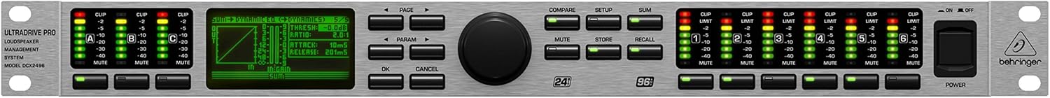 Behringer Ultradrive Pro Dcx2496 Ultra High-Precision Digital 24-Bit/96 Khz Loudspeaker Management System
