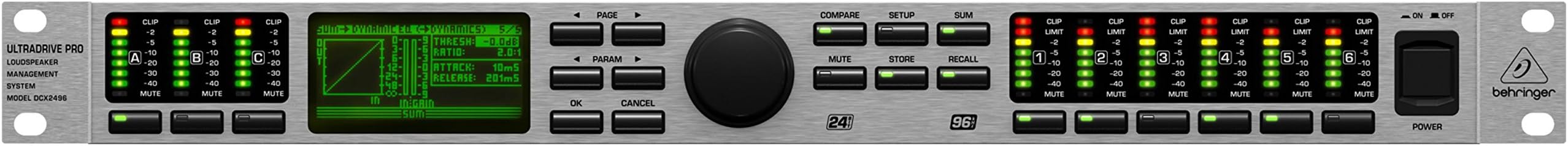 Behringer Ultradrive Pro Dcx2496 Ultra High-Precision Digital 24-Bit/96 Khz Loudspeaker Management System