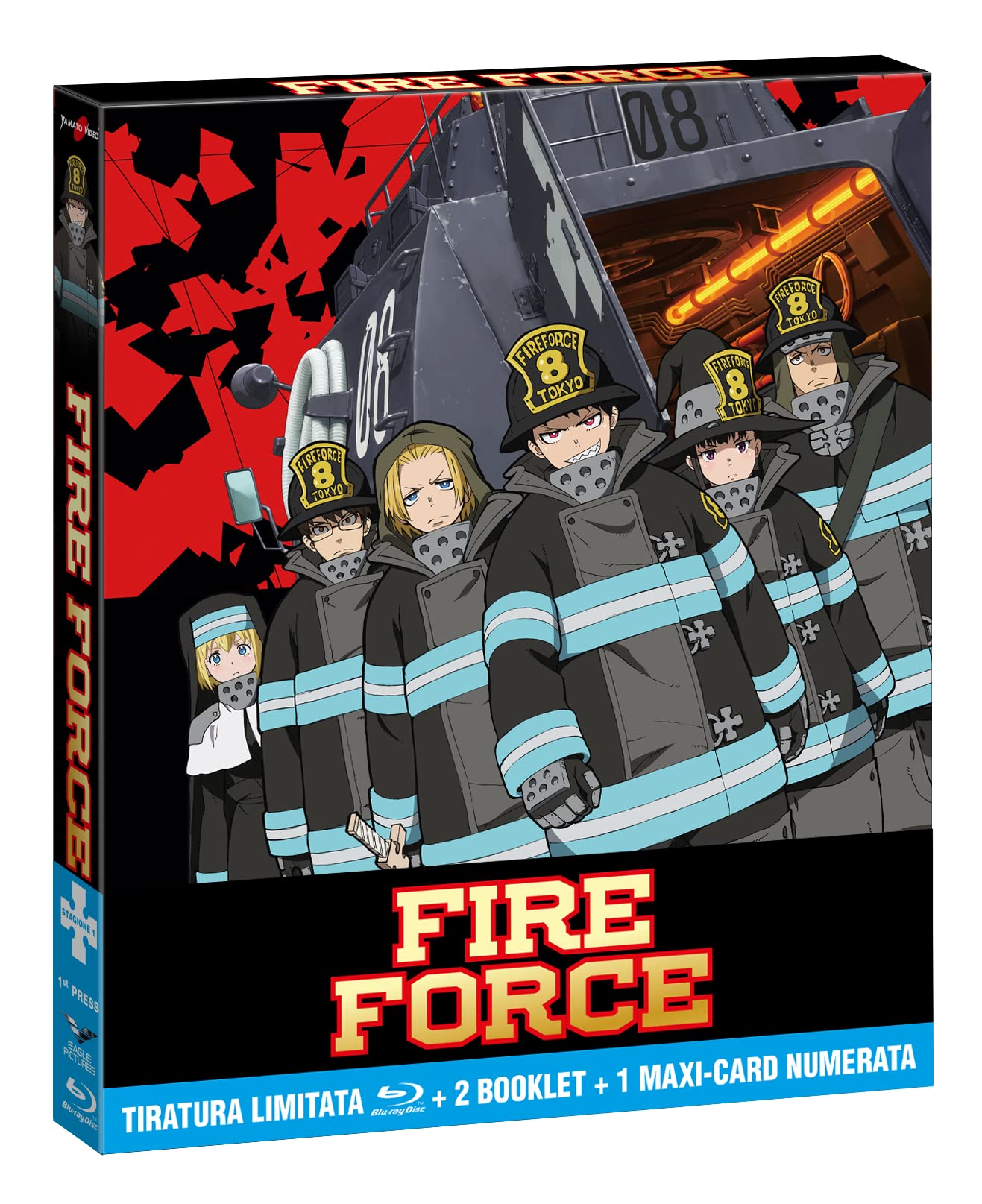 Fire Force (vers. italiana) St.1 - Bd (3 Bd) Ltd + 2 Booklet & Card Numerata
