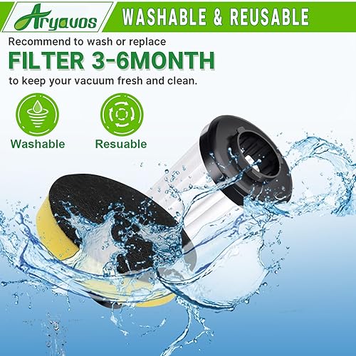 Miniatura 4 de Repuesto de filtro F112, paquete de 2 filtros de entrada para Dirt Devil Endura UD20120NC UD70161 UD70167 UD70181 UD70181 UD70187 UD70171 UD70174