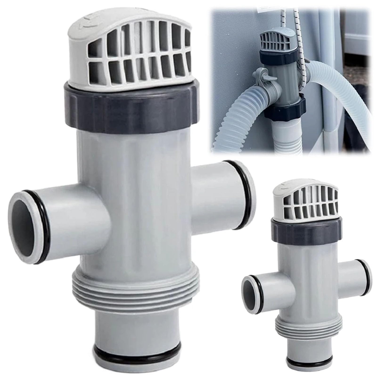 3 adaptadores de manguera de piscina para conector 26301T 26371EH 26381EH y piezas de reparación de manguera dividida, adaptador de émbolo de piscina
