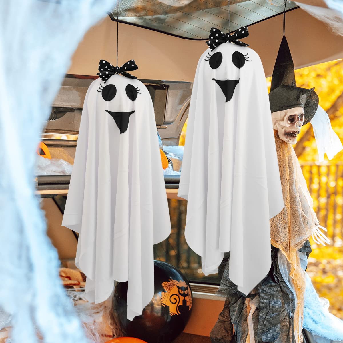 Lustiger Halloween-Geister-Pflanzgefäß – Witziger Luftpflanzenhalter Als Gag-Geschenk, Aus Harz Für Drinnen & Draußen