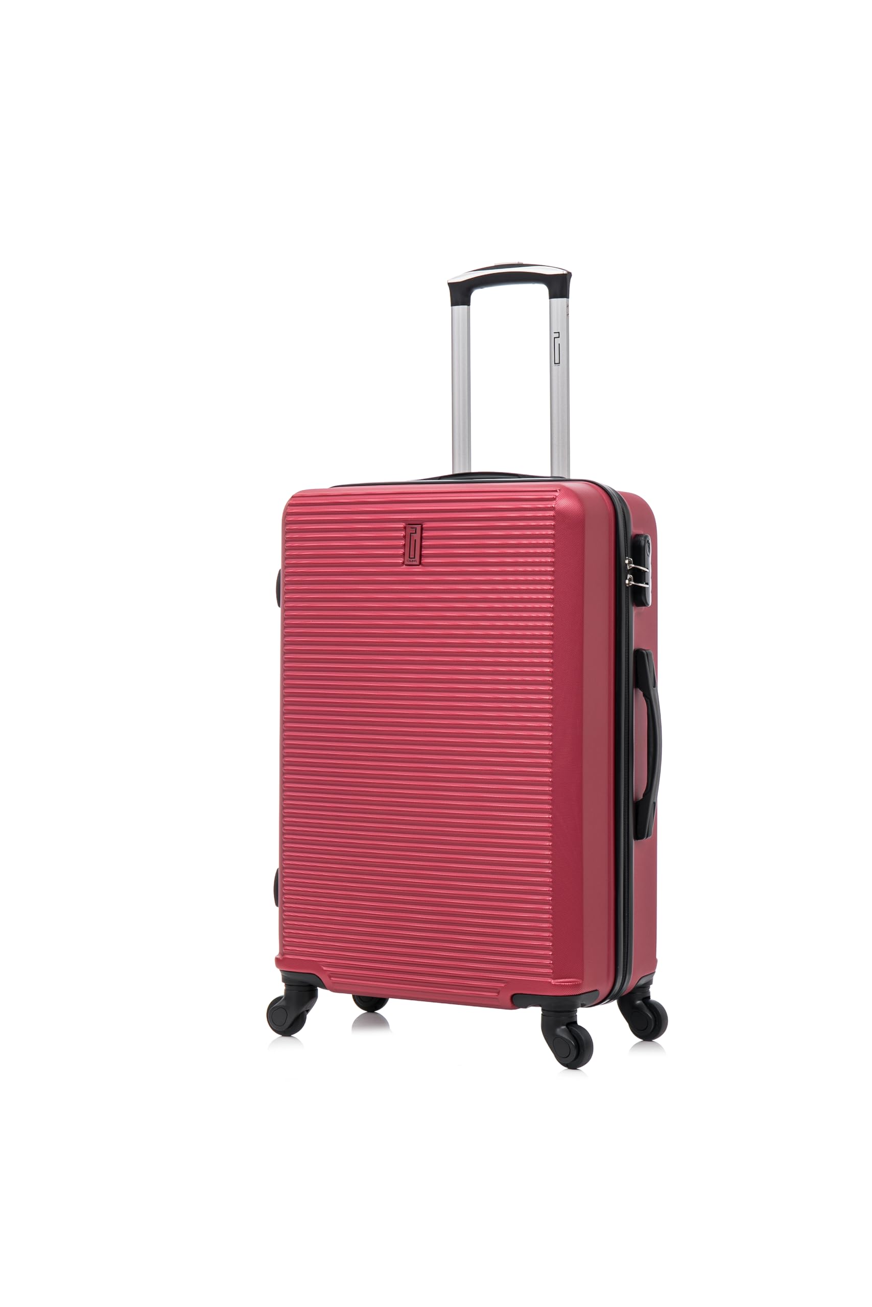 CELIMS - Valigia Media 20 kg Rigida Leggera | Valigia da Stiva 65cm Donna | Lucchetto Integrato | ABS | Trolley Medio 65cm con 4 Ruote | Bordeaux