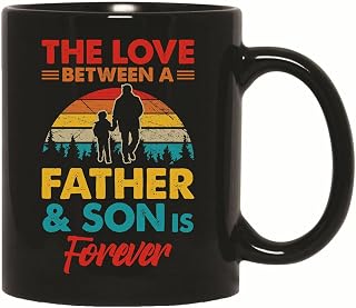 Father Son Gift Idea Perfect Present for Dad to Show Love Appreciation 11oz 15oz Black Coffee Mug