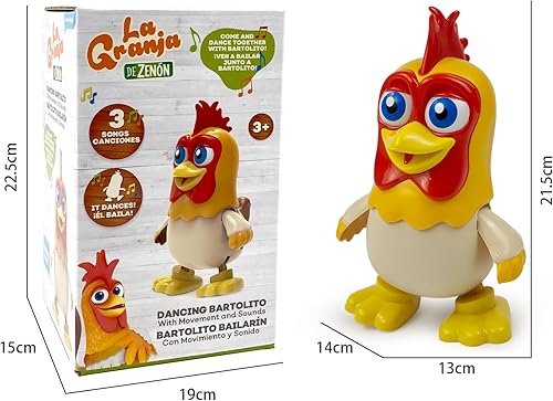 Miniatura 6 de TOYMAKER La Granja de Zenon Bartolito Bartolito - Juguetes para bebés bailarines, música para niños, juguetes educativos interactivos de aprendizaje