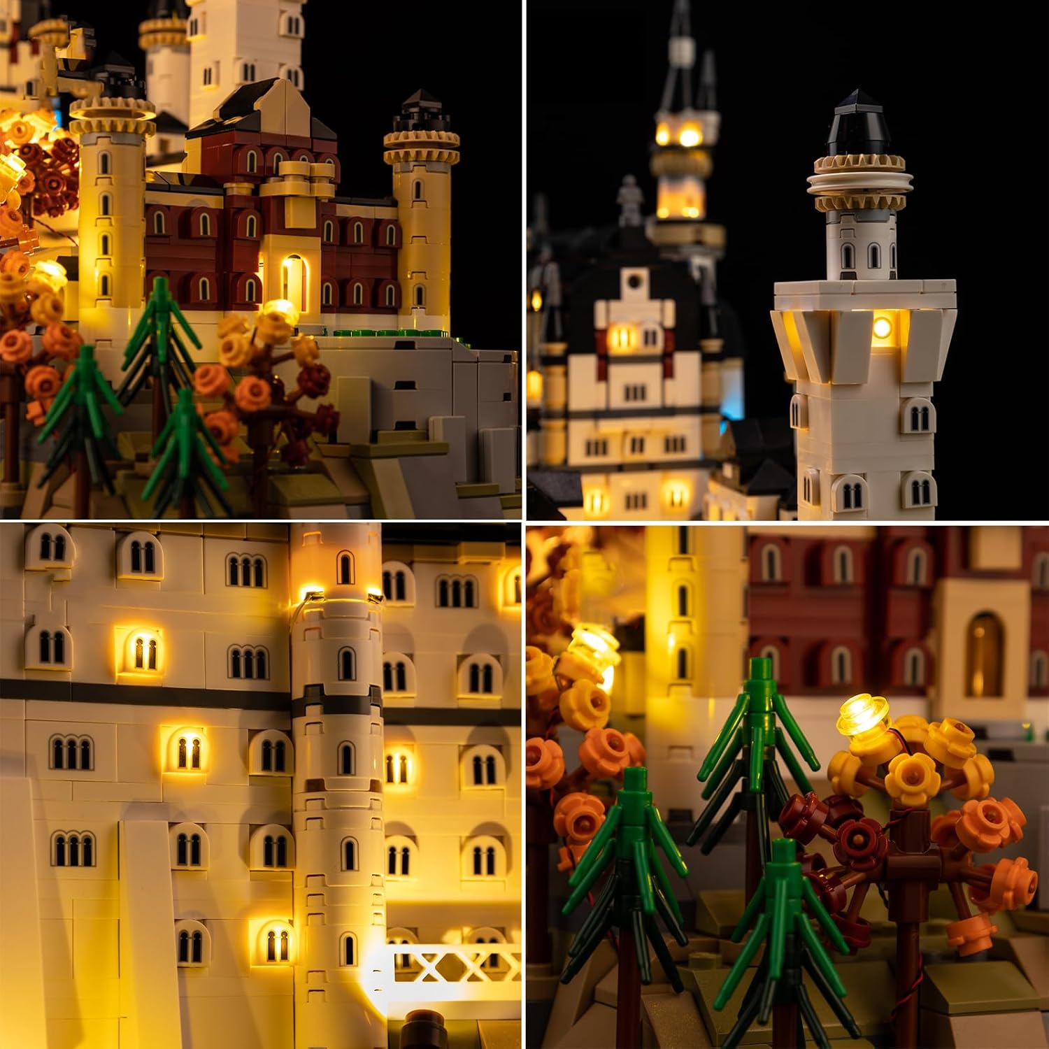 LED Light Kit for(Neuschwanstein Castle), Lighting Kit Compatible with Lego 21063 (Only Led Light, Building Block Model not Included) (Classic Version)